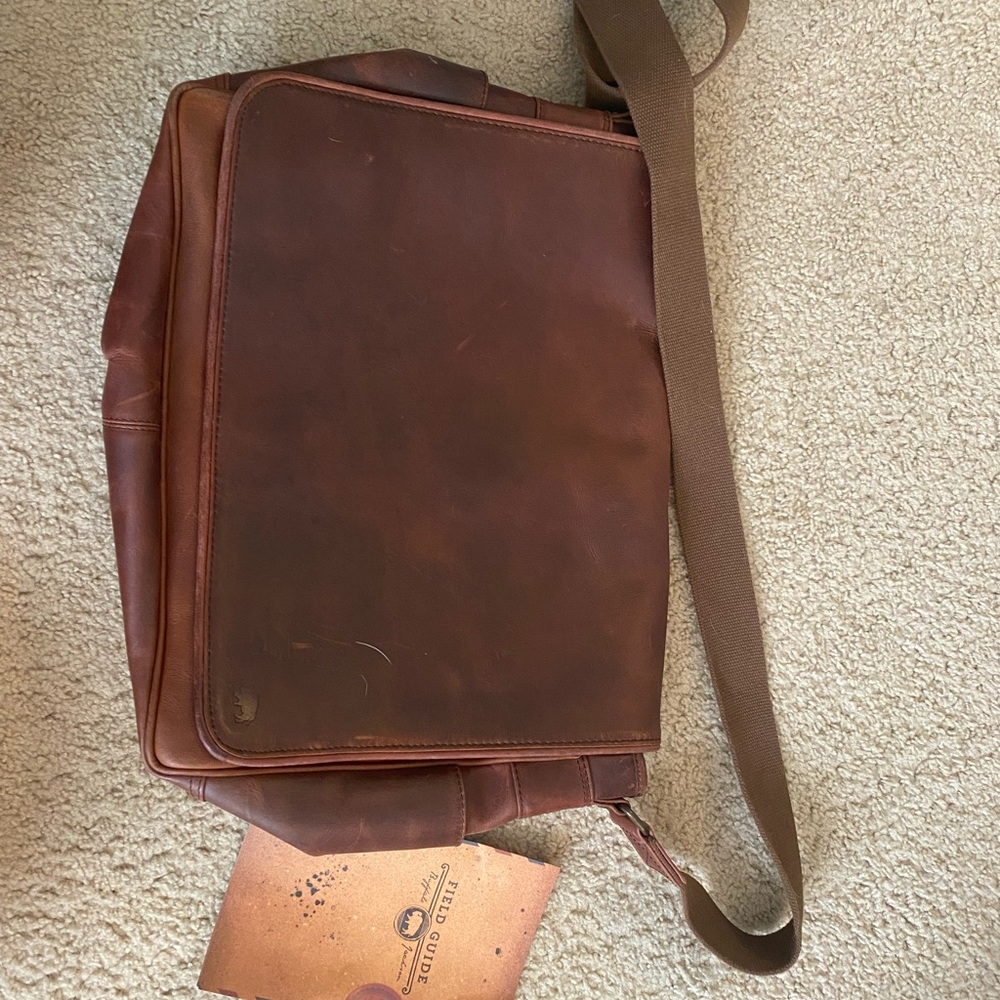 Authentic Leather Messenger Bag - Roosevelt Buffalo Jackson leather satchel bag